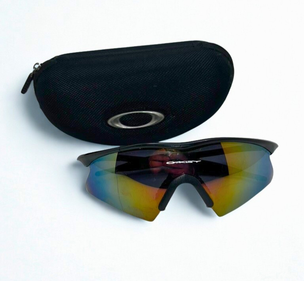Oakley M Frame Mumbo Sunglasses Fire Iridium USA Vintage w/ Vault Case Rare